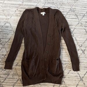 Brown Cardigan Sweater